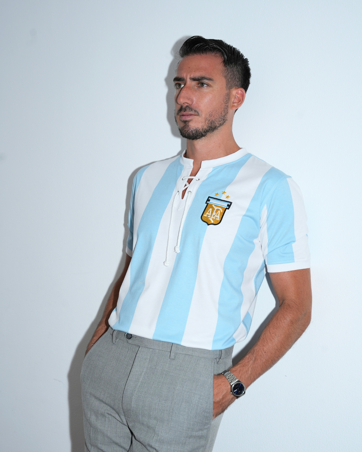 T-Shirt Argentina Celeste y Blanco