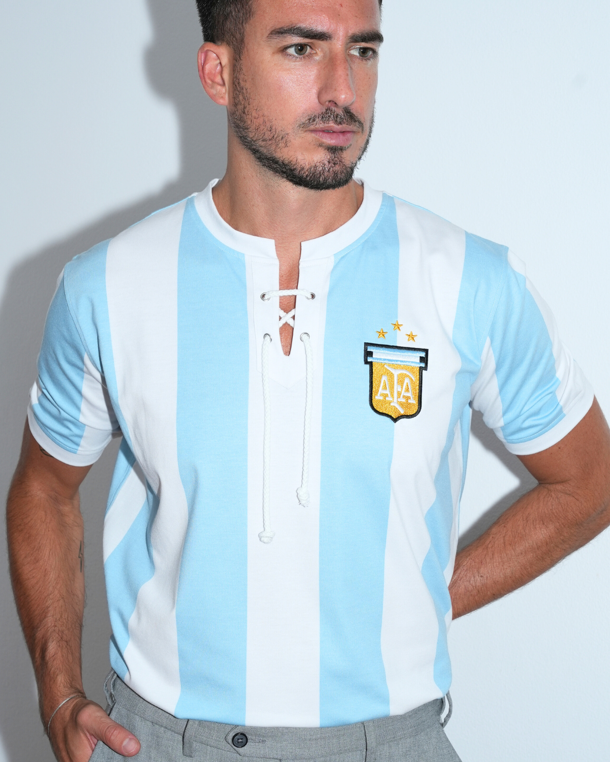 T-Shirt Argentina Celeste y Blanco