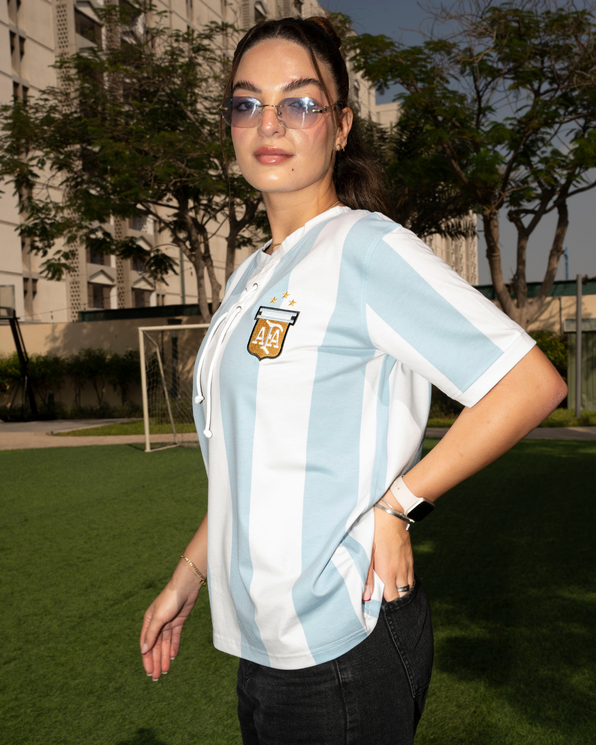 T-Shirt Argentina Celeste y Blanco